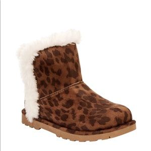 NIB Ankle Boots (Big Girls) Leopard 5 & 6